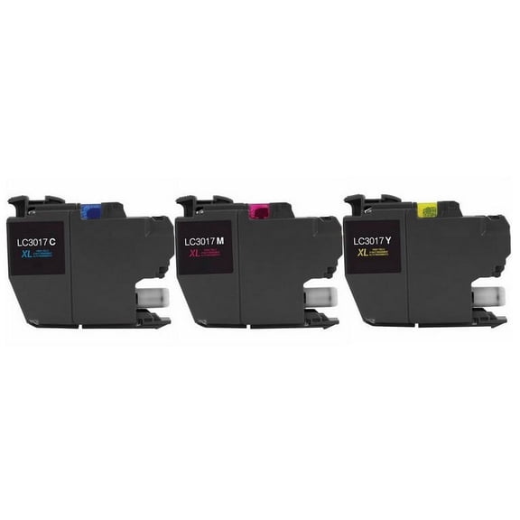 PrinterDash Compatible with Brother MFC-J5330DW/MFC-J5335DW/MFC-J5730DW/MFC-J6530DW/MFC-J6830DW High Yield Inkjet Combo Pack (C/M/Y) (LC-3217XL3PKS)