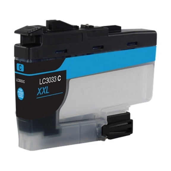 PrinterDash Compatible with Brother DCP-J1100DW/MFC-J805DW/MFC-J815DW/MFC-J995DW/MFC-J1300DW Cyan Super High Yield Inkjet (1500 Page Yield) (LC-3233XXLC)