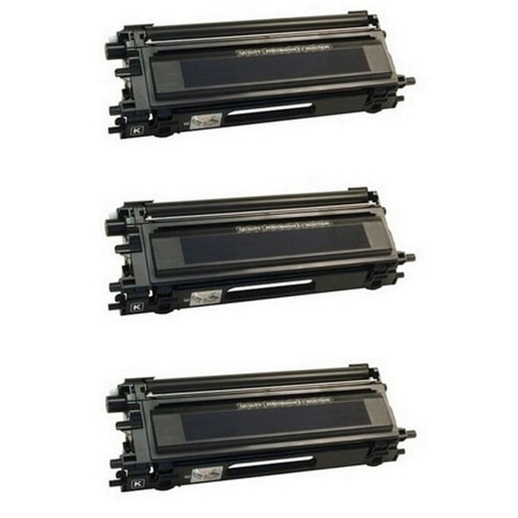 PrinterDash Compatible with Brother DCP-9040/DCP-9045/HL-4040/HL-4070/MFC-9440/MFC-9840 Black Toner Cartridge (3/PK-5000 Page Yield) (TN-155BK_3PK)