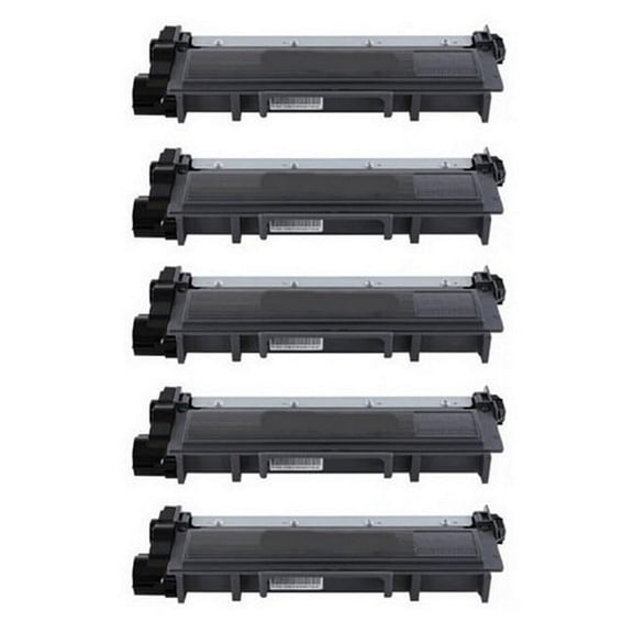 PrinterDash Compatible with Brother DCP-L2500/DCP-L2540/HL-L2300/HL-2360/MFC-L2680/MFC-L2700/MFC-L2740 Toner Cartridge (5/PK-2600 Page Yield) (TN-2310_5PK)