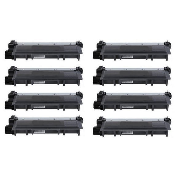 PrinterDash Compatible with Brother DCP-L2500/DCP-L2540/HL-L2300/HL-2360/MFC-L2680/MFC-L2700/MFC-L2740 Toner Cartridge (8/PK-2600 Page Yield) (TN-2310_8PK)