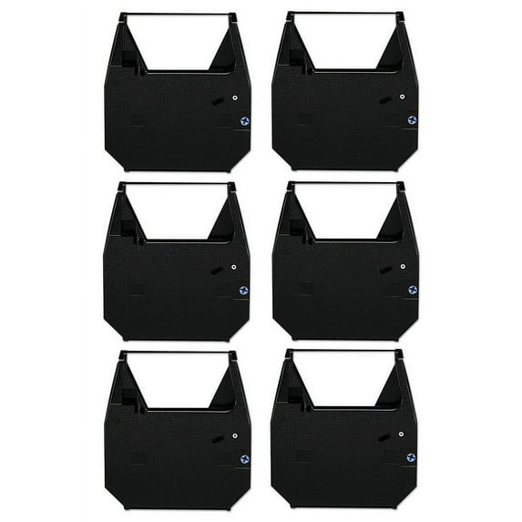 PrinterDash Compatible Replacement for Memorex 3205-0941 Black Typewriter Correctable Ribbons (6/PK) - Replacement to Brother 7020 / 7220 / 7420