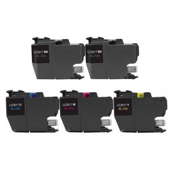 PrinterDash Compatible with Brother MFC-J5330DW/MFC-J5335DW/MFC-J5730DW/MFC-J6530DW/MFC-J6830DW High Yield Inkjet Combo Pack (2-BK/1-C/M/Y) (LC-3217XL-2BK1CMY)