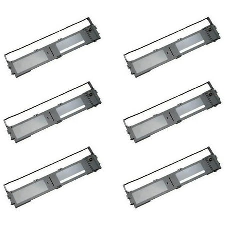 PrinterDash Compatible with C. Itoh Prowriter C-815 Supra/M9815 Black Printer Ribbons (6/PK) (46114485)
