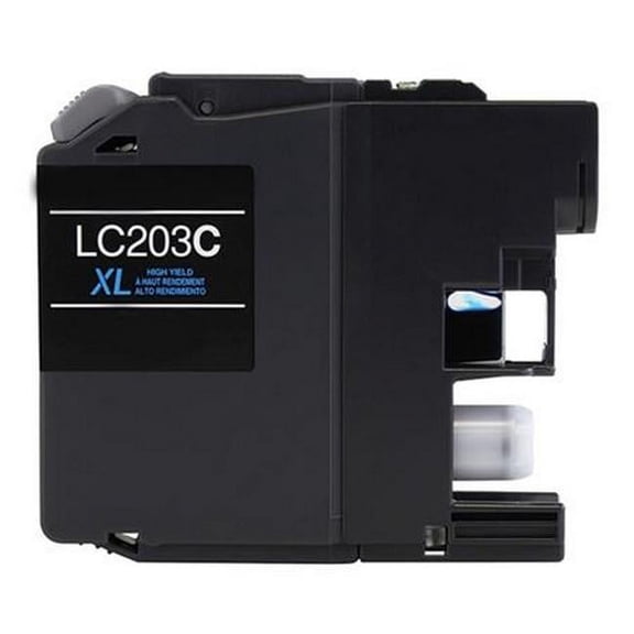 PrinterDash Compatible with CIG118104 Cyan High Yield Inkjet (550 Page Yield) - Replacement to Brother LC-203C / LC-201C