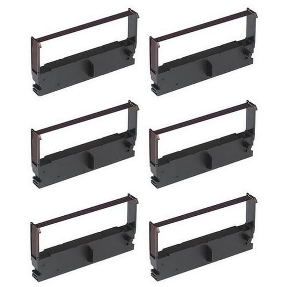 PrinterDash Compatible with CIGP1866 Black P.O.S. Printer Ribbons (6/PK) - Replacement to ERC-32BK