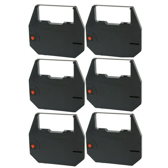 PrinterDash Compatible Replacement for CIGR7310 Black Typewriter Correctable Ribbons (6/PK) - Replacement to Adler Royal 901250