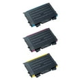 thumbnail image 1 of PrinterDash Compatible Replacement for CLP-500/CLP-500N/CLP-550/CLP-550N Toner Cartridge Combo Pack (C/M/Y) (CLT-500CMY), 1 of 8