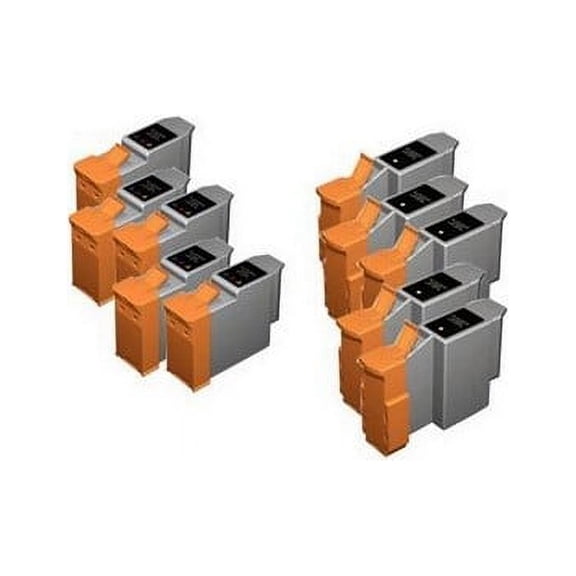 PrinterDash Compatible with Canon BJC-2000/BJC-4000/BJC-4200/BJC-4400/BJC-5000/BJC-5100/BJC-5500 Inkjet Combo Pack (BCI-21) (5-Black/5-Color) (0954A003AA_5PK/0955A003AA_5PKMP)