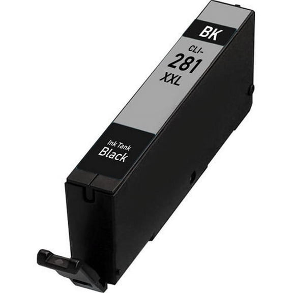 PrinterDash Compatible with Canon PIXMA TR-7520/TR-8520/TR-8620/TS-6120/TS-8120/TS-9120/TS-9520/TS-9521 Black Super High Yield Inkjet (11.7ML) (CLI-281XXLBK) (2091C001)