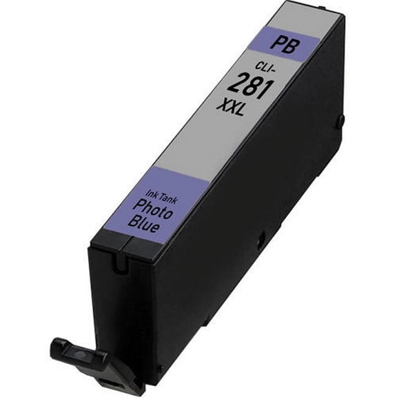 PrinterDash Compatible with Canon PIXMA TS-8120/TS-8220/TS-8320/TS-9120/TS-9520 Photo Blue Super High Yield Inkjet (11.7ML) (CLI-281XXLPB) (2092C001)