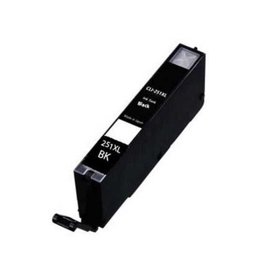 PrinterDash Compatible with Canon PIXMA iP-7220/iP-8720/MG-5420/MG-5520/MG-5620/MG-6620/MG-7120/MG-7520 Black High Yield Inkjet (780 Page Yield) (CLI-251XLBK) (6448B001)