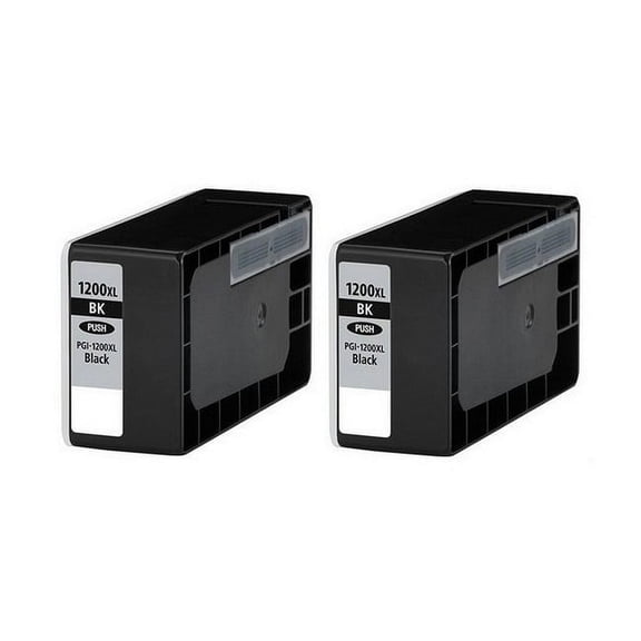 PrinterDash Compatible with Canon MAXIFY MB-2020/MB-2120/MB-2320/MB-2720 Black High Yield Inkjet (2/PK-1200 Page Yield) (PGI-1200BK_2PK)