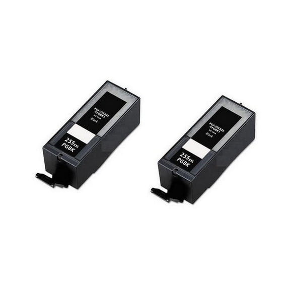 PrinterDash Compatible with Canon PIXMA iX-6850/MX-722/MX-922/MX-925 Black Extra High Yield Pigment Inkjet (2/PK-800 Page Yield) (PGI-255XX_2PK)