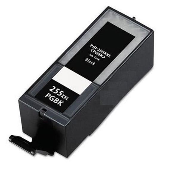 PrinterDash Compatible with Canon PIXMA iX-6850/MX-722/MX-922/MX-925 Black Extra High Yield Pigment Inkjet (800 Page Yield) (PGI-255XXLBK)