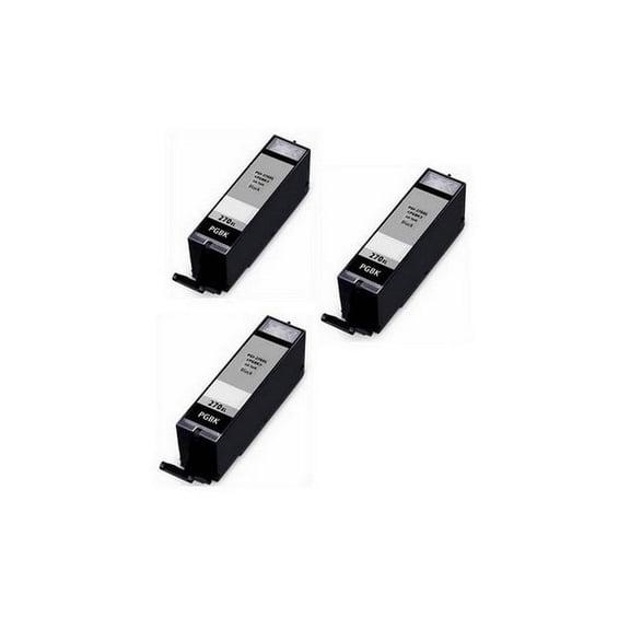 PrinterDash Compatible with Canon PIXMA MG-5720/MG-6820/MG-6822/MG-7720/TS-5020/TS-6020/TS-8020/TS-9020 Black Pigment High Yield Inkjet (3/PK-500 Page Yield) (PGI-270BK_3PK)