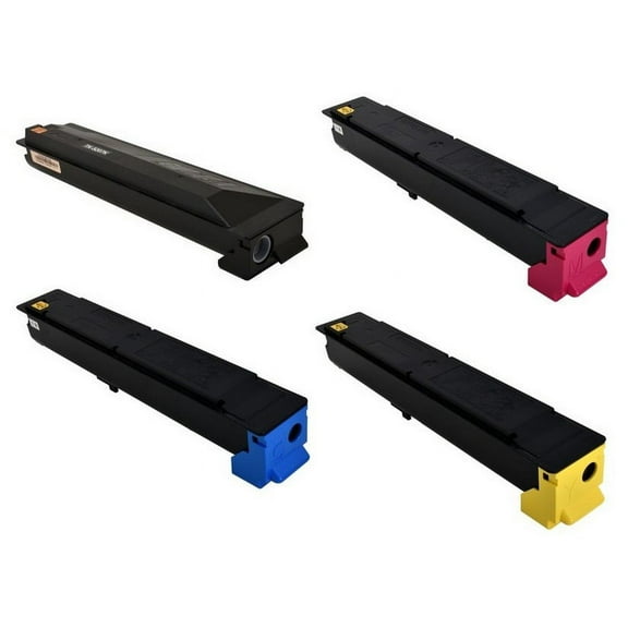 PrinterDash Compatible with Copystar CS-356ci/CS-358ci Toner Cartridge Combo Pack (BK/C/M/Y) (TK-5207BCMY)