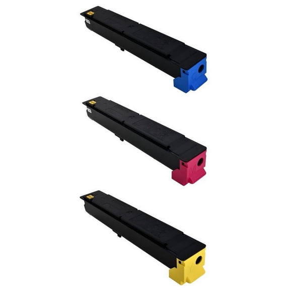 PrinterDash Compatible with Copystar CS-356ci/CS-358ci Toner Cartridge Combo Pack (C/M/Y) (TK-5207CMY)