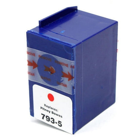 PrinterDash Compatible with CTGNPTP700 Red Postage Meter Inkjet - Replacement to Pitney-Bowes 793-5