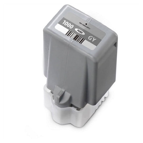 PrinterDash Compatible Replacement for Canon ImagePROGRAF PRO 1000 Gray Pigment Wide Format Inkjet (80ML) (PFI-1000GY)