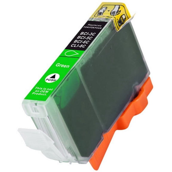 PrinterDash Compatible Replacement for Canon PIXMA IP-8500/i9900 Green Inkjet (280 Page Yield) (BCI-6G) (9473A003)