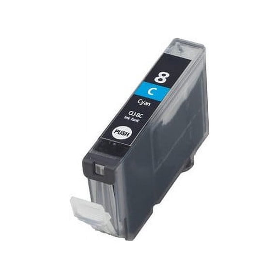 PrinterDash Compatible Replacement for Canon PIXMA iP-3300/4200/5200/6700/MP-500/600/800/960/970 Cyan Inkjet (280 Page Yield) (CLI-8C) (0621B002)