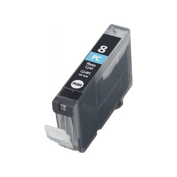 PrinterDash Compatible with Canon PIXMA iP-6600D/iP-6700D/MP-950/MP-960/MP-970/Pro 9000 Photo Cyan Inkjet (450 Page Yield) (CLI-8PC) (BCI-7ePC)