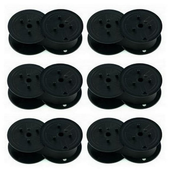 PrinterDash Compatible Replacement for Casio DL-200/300/DR-110/210/8620 Black P.O.S. Printer Ribbons (6/PK) (RAP-01B)