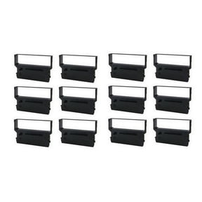PrinterDash Compatible with Citizen DP-600/DP-650/CBM-710/CBM-750/iDP-3516/iDP-3530/iDP-3540/iDP-4540 Black/Red P.O.S. Printer Ribbons (12/PK) (IR-61RB_12PK)