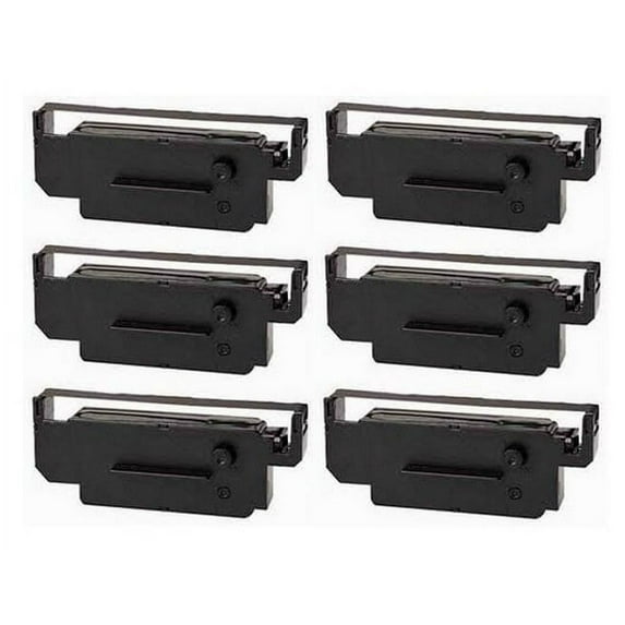 PrinterDash Compatible Replacement for Citizen iDP-3560/iDP-3570/iDP-3580/iDP-562 Black/Red P.O.S. Printer Ribbons (6/PK) (CIN011080RB)