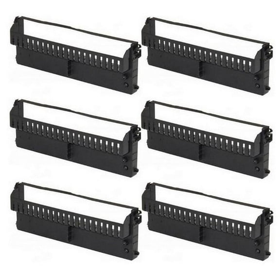 PrinterDash Compatible with Craden DP-8 Black Printer Ribbons (6/PK) (99087)