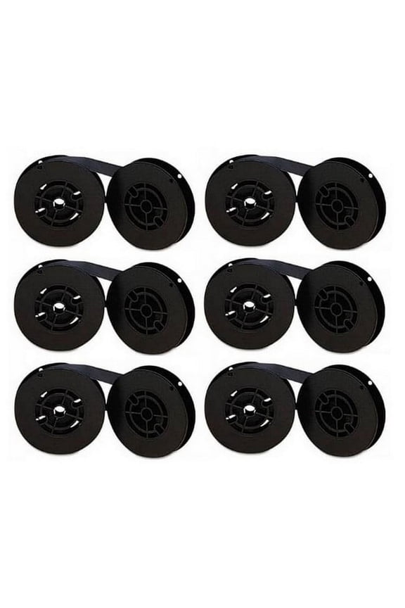 PrinterDash Compatible with DEC LA-30/LA-35/LA-40/LA-60/LA-80/LA240/LS-120 Black Printer Ribbons (6/PK) (LA36R-12)