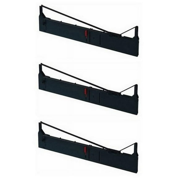 PrinterDash Compatible Replacement for DFX-5000/DFX-8000/DFX-8500 Black Printer Ribbons (3/PK) (EPN011000_3PK)