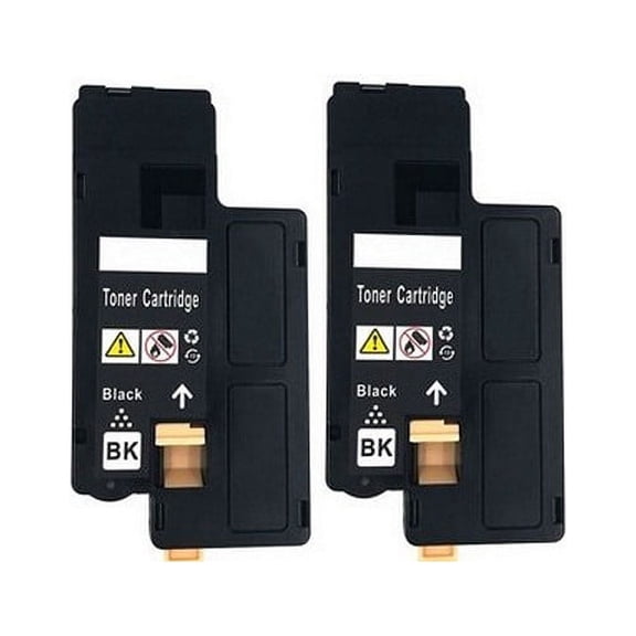 PrinterDash Compatible with Dell 1250C/1350CNW/1355CN/1355W/C7160NW/C1765NF/C1765NFW Black Toner Cartridge (2/PK-2000 Page Yield) (2BK1355)