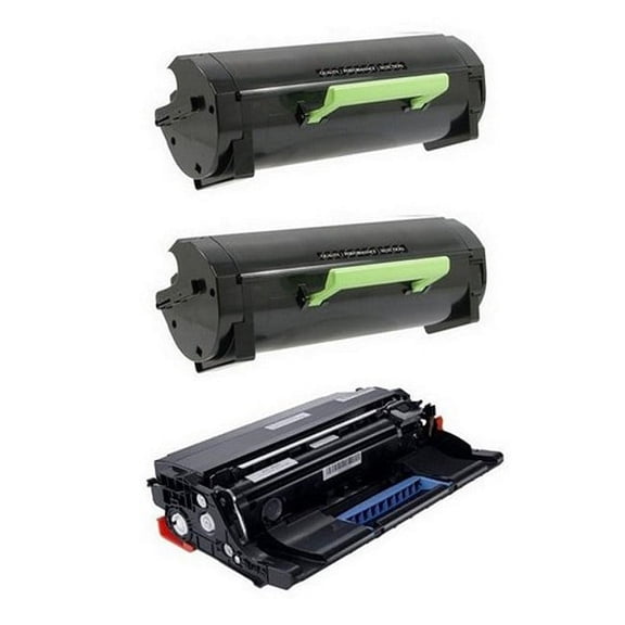 PrinterDash Compatible with Dell B5460DN Combo Pack (1-Drum Unit/2-Extra High Yield Toners) (4T14T_2PKVB)