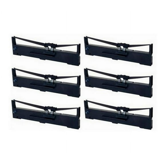 PrinterDash Compatible Replacement for DPSP4030 Black Printer Ribbons (6/PK) - Replacement to S015329