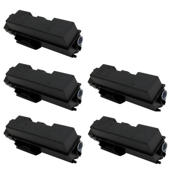 PrinterDash Compatible with Kyocera Mita ECOSYS P2040dn/ECOSYS P2040dw Black Toner Cartridge (5/PK-7200 Page Yield) (TK-1162_5PK)