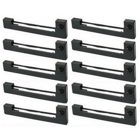 PrinterDash Compatible with ERC-22B/ERC-40B Black P.O.S. Printer Ribbons (10/PK) (18011B-US_10PK)