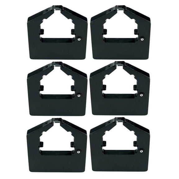 PrinterDash Compatible Replacement for Facit 4525/4526/4528/5000/7000/IPS-5000 Black Printer Ribbons (6/PK) (550420)