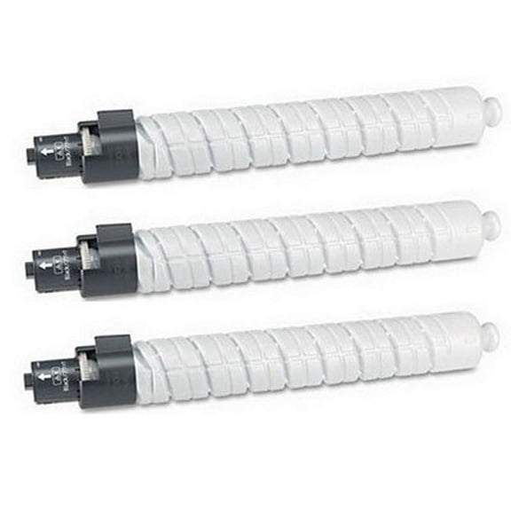 PrinterDash Compatible with Gestetner Corp MP-C2800/MP-C2800SPF/MP-C3300/MP-C3300SPF Black Toner Cartridge (3/PK-20000 Page Yield) (TYPE MP-C3300) (841276_3PK)