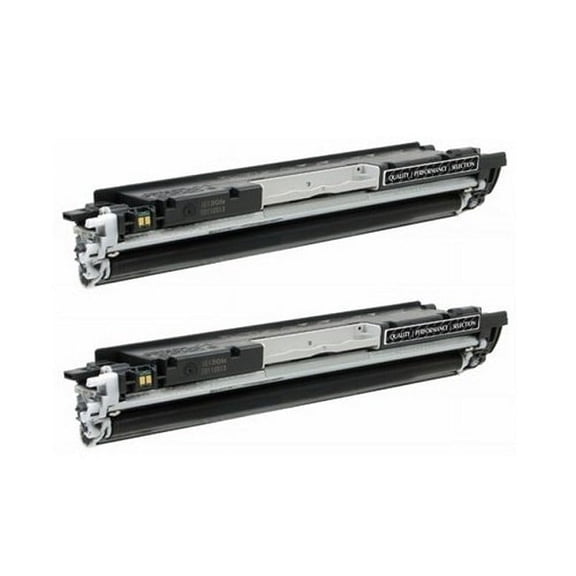 PrinterDash Compatible with HP Laser Jet Pro CP-1025/CP-1025NW/M175A/M175NW/M275NW Black Toner Cartridge (2/PK-1200 Page Yield) (NO. 126A) (CE310A_2PK)