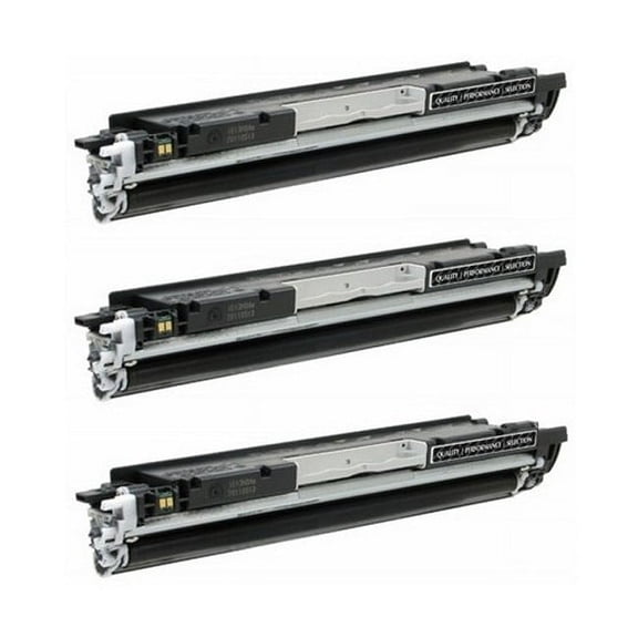 PrinterDash Compatible with HP Laser Jet Pro CP-1025/CP-1025NW/M175A/M175NW/M275NW Black Toner Cartridge (3/PK-1200 Page Yield) (NO. 126A) (CE310A_3PK)