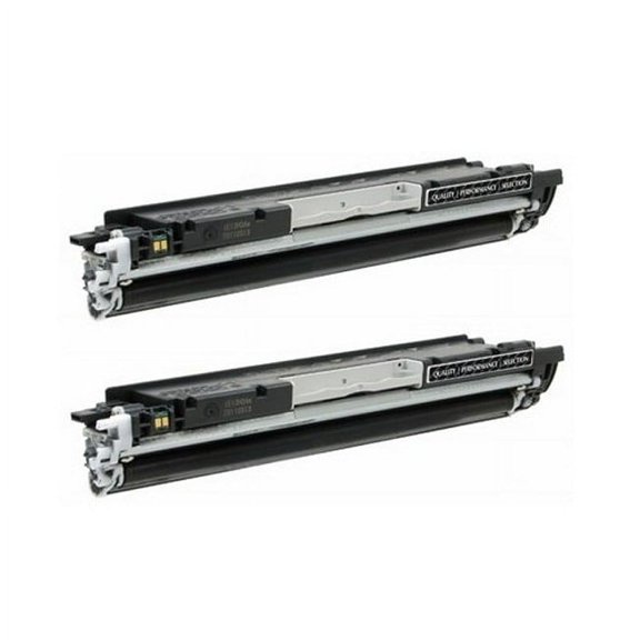 PrinterDash Compatible with HP Laser Jet Pro CP-1025/CP-1025NW/M175A/M175NW/M275NW Black Toner Cartridge (2/PK-1200 Page Yield) (NO. 126A) (CE310AD)