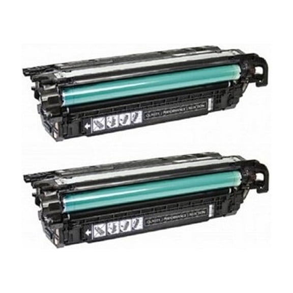 PrinterDash Compatible with HP Color Laser Jet Enterprise 500 M551dn/M551n/M551xh/M570dn/M575f/M575dn Black Jumbo Toner Cartridge (2/PK-16000 Page Yield) (NO. 507X) (CE400XXD)
