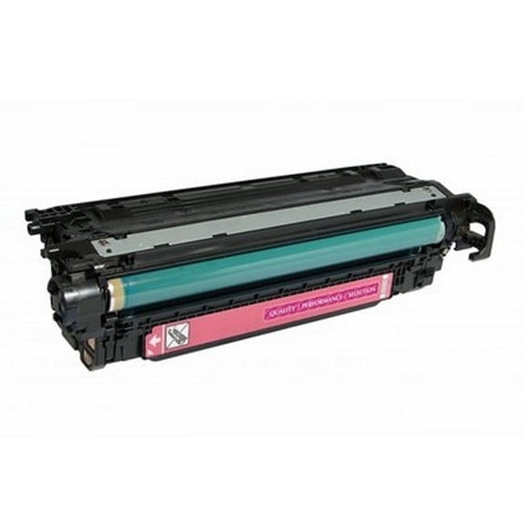 PrinterDash Compatible with HP Color Laser Jet Enterprise 500 M551dn/M551n/M551xh/M570dn/M575f/M575dn Magenta Toner Cartridge (5500 Page Yield) (NO. 507A) (CE403AC)