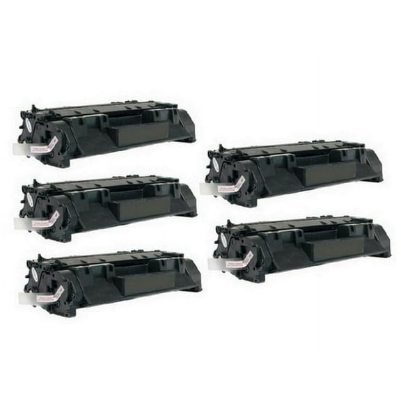 PrinterDash Compatible with HP Laser Jet Pro 400 M401N/M401D/M401DNE/M401DW/M425DN/M425DW Jumbo Toner Cartridge (5/PK-10000 Page Yield) (NO. 80XJD) (CF280ACJ_5PK)