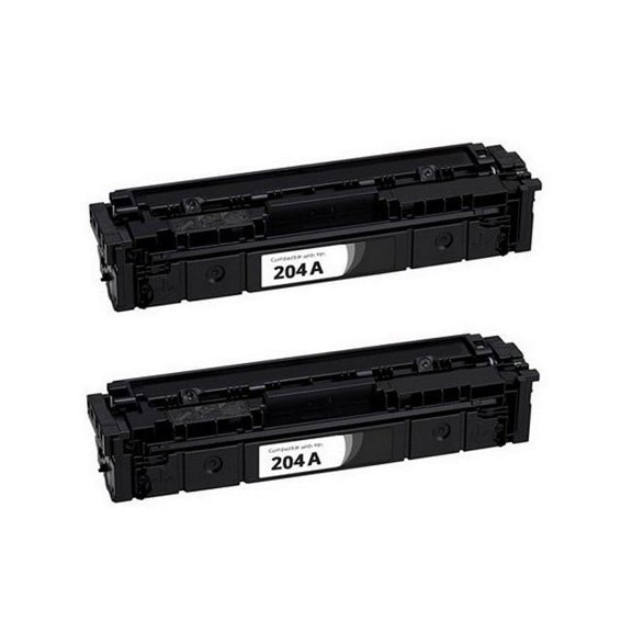 PrinterDash Compatible with HP Color Laser Jet MFP M154N/M154NW/M180N/M180NW/M181FW Black Toner Cartridge (2/PK-1100 Page Yield) (NO. 204A) (CF510AD)
