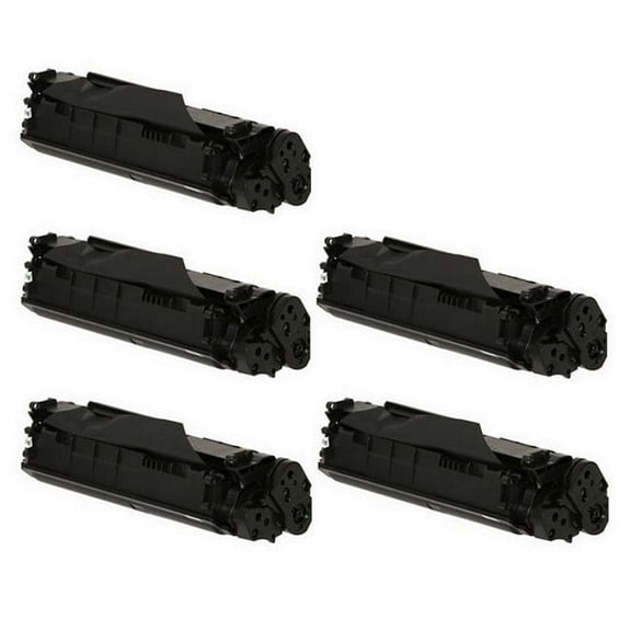 PrinterDash Compatible with HP Laser Jet 1010/1012/1015/1018/1020/1022/3015/3020/3030/3055/M1005/M1319 Jumbo Toner Cartridge (5/PK-4000 Page Yield) (NO. 12X) (Q2612LX_5PK)