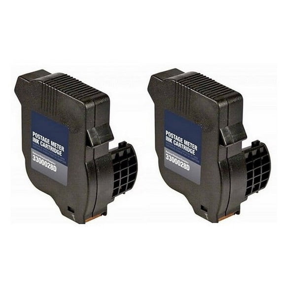 PrinterDash Compatible with Hasler WJ-20 Red Postage Meter Inkjet (2/PK-2500 Page Yield) (3300262X_2PK)