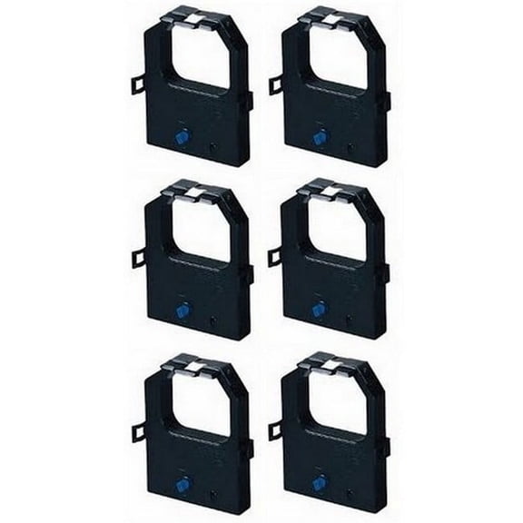 PrinterDash Compatible with IBM Formsprinter 2400/2480/2481/2490/2491/2580N/2581N/2590N/2591N Black Printer Ribbons (6/PK) (3070166)